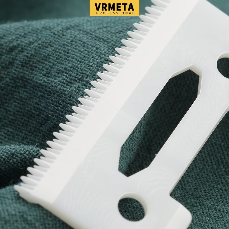 VRMETA Professional Replacement Clipper Ceramic Blades Stagger Tooth 2 Holes