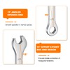 HARFINGTON Thin Combination Wrench 5mm Offset 6-Point Ended Box and