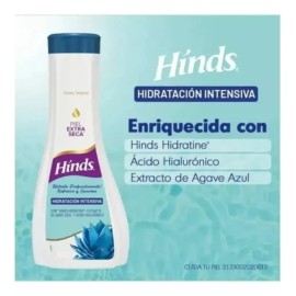 Hinds crema corporal agave azul 500 ml nutrición intensa piel extra seca