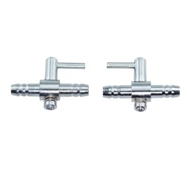 MTQY 6PCS 30x8x21mm Air Valve Diverter Stainless Steel Aquarium Air Flow Control Rod Pump Check Valve Air Flow Control Valve Suitable for Aquariums and Fish Tank