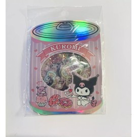Sanrio Kuromi Mini Clear Stickers, 25 pcs Bakery Series, Decal Flakes US SELLER