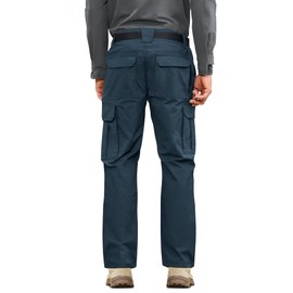 MOURCE Mens Cargo Work Pants, Ripstop Stretch Tactical Pants, Outdoor Water Resistant Hiking Pants (No Belt) Navy
