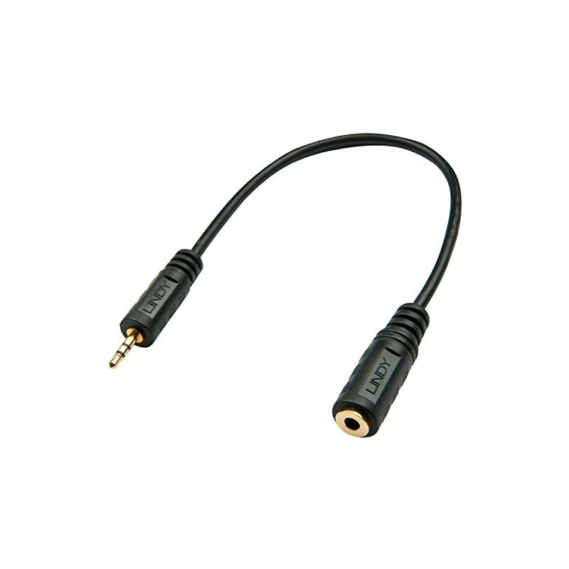 Lindy 35698 Premium Audio Cable 2.5mm Jack Male to 3.5mm