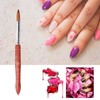 Professional Flexible Hair Nail Art Brush Rosewood Handle Crystal Pen