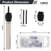Gickbusus 13-Pack Spot Weld Cutter Set, Double-Sided Drill Bit for
