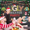 Avezano Ugly Sweater Party Backdrop Christmas Ugly Sweater Background for
