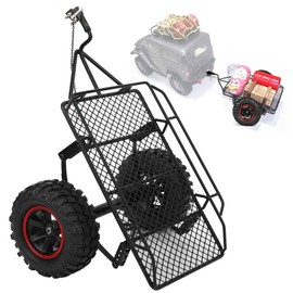 Tbest Metal RC Trailer Hopper Frame Upgrade Accessories Suitable for Axial RC Car Model Wpl Metal Upgrade -6 6X6 Accessories