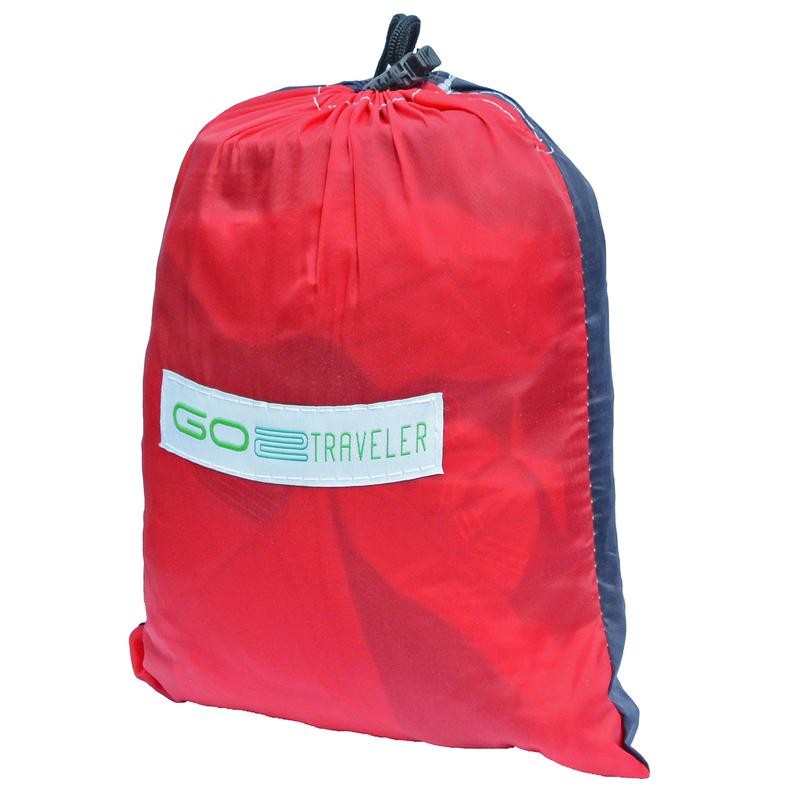 GO2 Traveler Nylon Hammock - Camping Hammock - Color: Orange/Navy