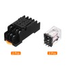 MECCANIXITY 2Pcs AC 24V Electromagnetic Power Relay, 11-Pin 5A Power