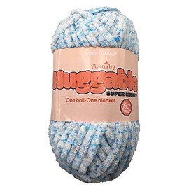 James C. Brett Flutterby Huggable Blue Yarn - 250g