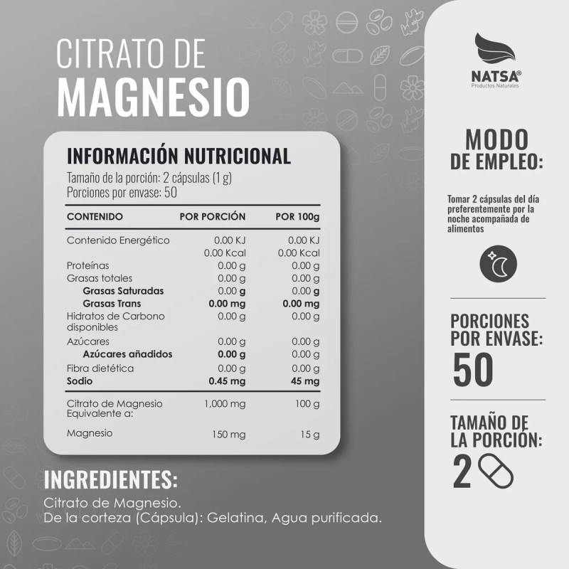 Pack Citratos Jumbo Magnesio Potasio 200 Caps Sabor Natural