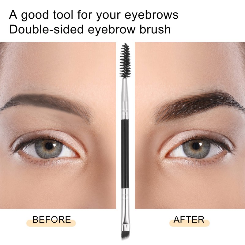 VOCOSTE Soft Double Sided Eyebrow Brush for Women Oblique Eyebrow
