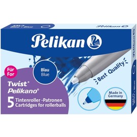 Pelikan Pelikan 943399 Patronen für Tintenroller, blau, 5 Stück