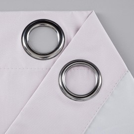 Rooney Blackout Kitchen Curtain Tiers for Half Small Window - Grommet Top Design Window Treatment Valances for Basement (30 inch Wide x 36 inch Long, Light Pink, 2 Pack)