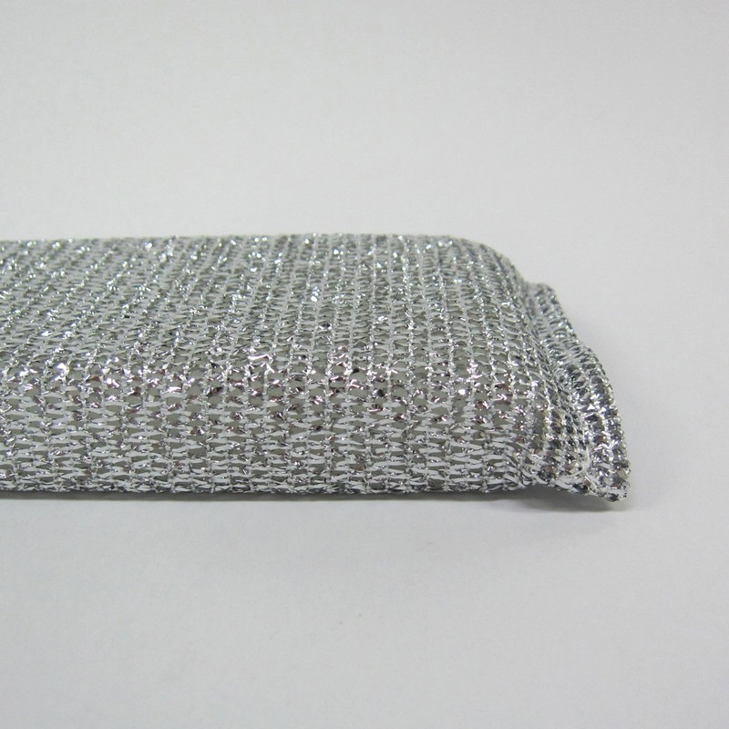 Towa Sangyo Kitchen Sponge, Aluminum Net Sponge (3 Pieces), Silver,