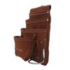 WIDEBROWN 10 Pocket Split Suede Leather Nail & Tool Pouch,