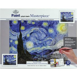 Royal Brush Manufacturing MASTERPIECE PBN KIT NGT, us:one size, The Starry Night