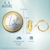 Miore 9ct Yellow Gold Plain Creole MSIL931E