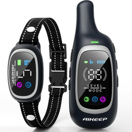 2-in-1 Dog Shock Collar and Bark Collar for Dogs – 3300FT Dog Training Collar with Remote, IP67 Waterproof e Collar with Anti-Bark/Beep/Vibration/Shock Modes for Small Medium Large Dog(8-120Lbs)