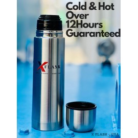 Thermal Flask, Double Wall Vacuum Insulated Stainless Steel & BPA Free, Perfect for Indoor & Outdoor, Maximum Heat & Cold Retention (1000 ml)