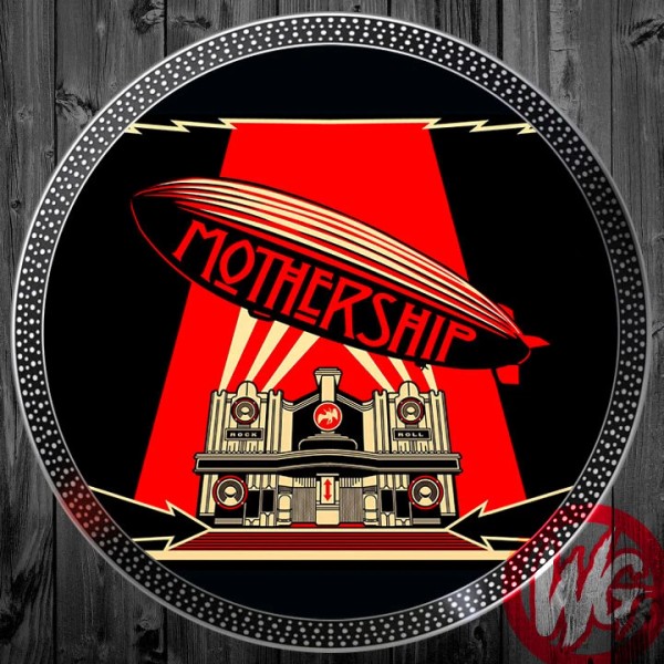 WICKED Single DJ Turntable Slipmat 12 inch - MOTHERSHIP rock
