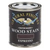 General Finishes Water Based Wood Stain, 1 Pint, Espresso