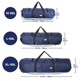 Arxus Extra Large Duffle Bag for Travel Gym 90L 50L 30L Baseball Bat Sports Duffel Bags for Men with Shoulder Strap, Tent Storage Camping