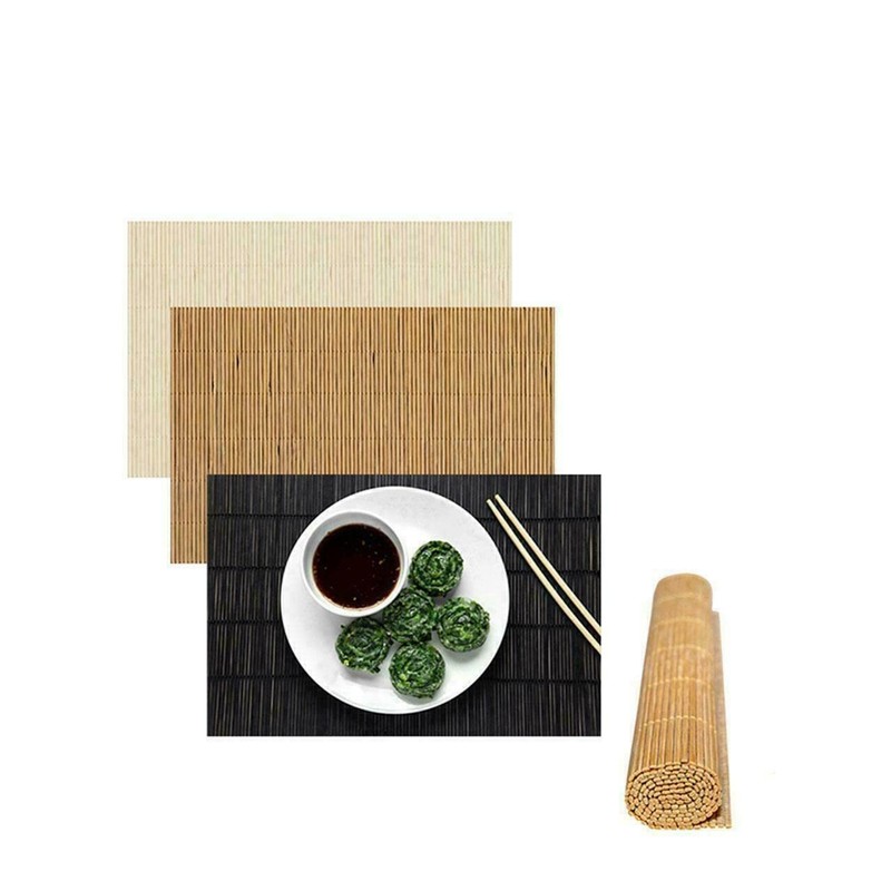 MantraRaj Bamboo Placemats Table Mats Asian Oriental Tableware Wood Dining