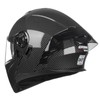 Crown Racing Modular Motorcycle Helmet with Flip-Up Design, Carbon Fiber