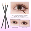 Aiyorse 100 Pack Disposable Eyeliner Brushs, Fine Point Applicator Makeup