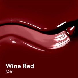 MEGIOR Wine Red Gel Nail Polish 15ML Burgundy Red Colors Soak Off UV Light Cure Long Lasting Easy to Apply Gel Polish Kit for Women Girls Manicure DIY Nail Art Salon Home Gift