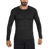 Keismimo Men's UPF 50+ Long Sleeve Compression Shirts UV/SPF Rash