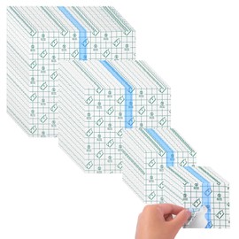 100Pcs Waterproof PU Film Second Skin Tattoo Cover, Tattoo Aftercare Bandage, Transparent Stretch Adhesive Bandage, Clear Protective Shower Patch, 4 Sizes (3, 4, 6, 8 Inch)