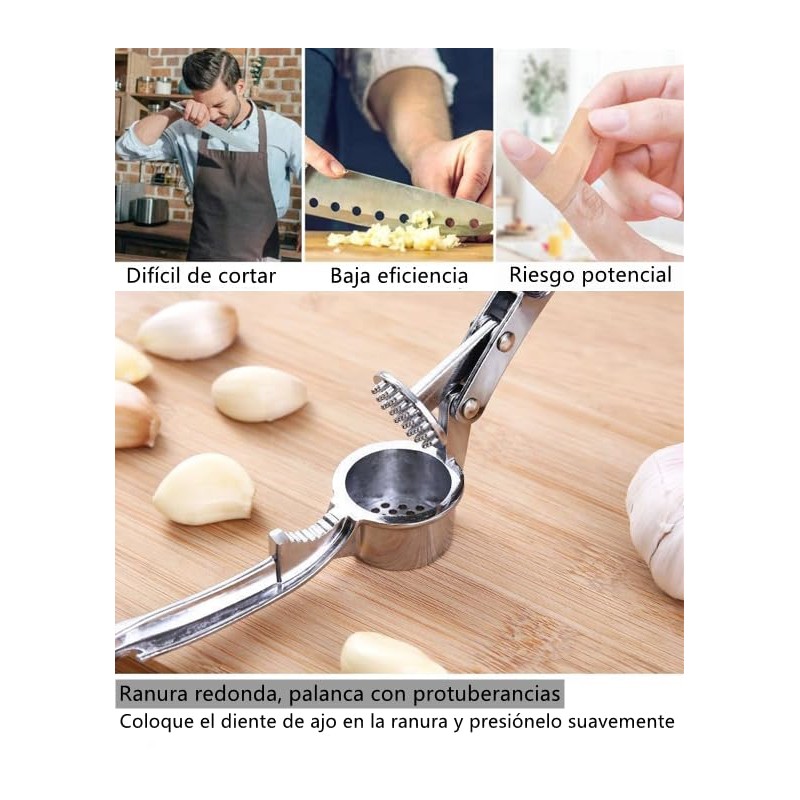 Prensa de Ajos, Picadora de Ajos profesional, Prensa Ajos Acero