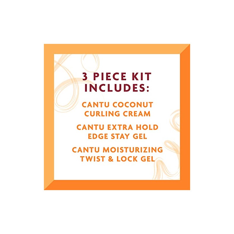 Cantu Coconut Twist Bundle, 3 Count
