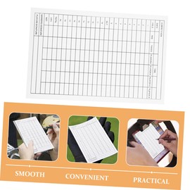 BESPORTBLE 5pcs Golf Scorecards Coated Paper Record Cards for Accurate Scoring Lightweight and Portable Golf Accessories for Outdoor Activities