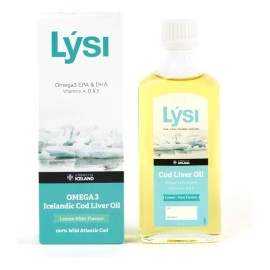 Aceite De Hígado De Bacalao Lysi Omega 3 Limón Menta 240 Ml