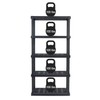 IRIS USA 5-Tier Large Shelving Unit, Black