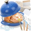 Reallnaive 8 Pcs Enameled Bread Dutch Oven with Lid for