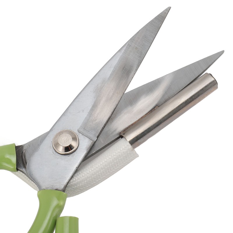 Electric Heating Shears Steel Blades Adjustable Temperature Heated Scissors for