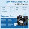 Upgraded WR60X26866 (OEM) Refrigerator Evaporator Fan Motor for GE Refrigrator,