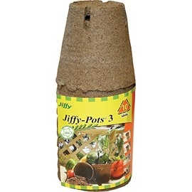 Jiffy-Pots Organic Seed Starting 3" Biodegradable Peat Pots, 10 Pack
