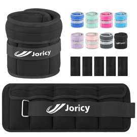 Adjustable Ankle Weights for Women Men Kids 1/2/3/4/5/6/8/10/12/20 LBS 1 Pair Wrist Leg Arm Weights with Removable Weight, Strength Training Weight for Jogging, Walking, Running, Fitness (black, 3lbs Pair (1.5lb Each Weight))
