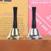 ccHuDE 2 Pcs Metal Hand Bells Loud Call Bells Large