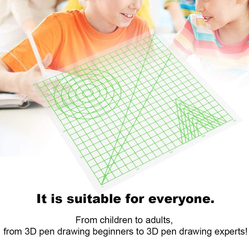 3D Pen Pad, Transparent 3D Drawing Mat, for DIY Drawing