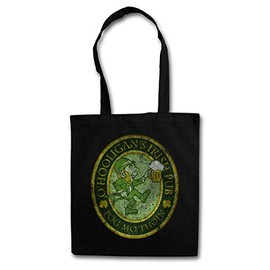Urban Backwoods O'Hooligans Irish Pub Vintage Hipster Bag Fabric Shopping Bag