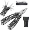Grizef Multitool Pliers, Durable Stainless Steel 24-in-1 Multi-Purpose Pocket Folding