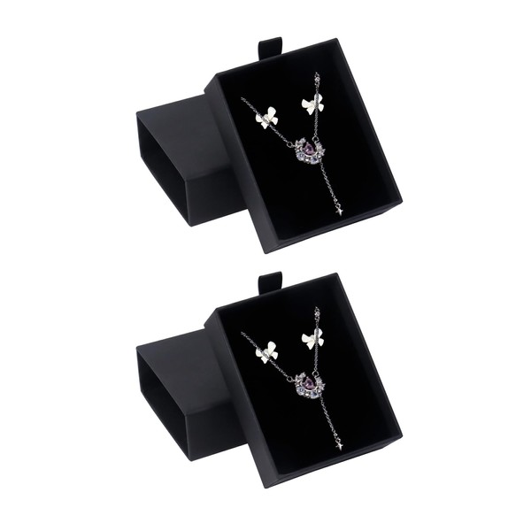 Nideen 2 Pack 9× 7× 3cm Small Gift Box Jewellery