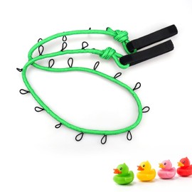 Paracord Rubber Duck Holder with Adjustable Velcro Can Hold 20 Ducks for Jeep Owners Ducks Display Fixed Mount (Rubber Ducks Not Included)