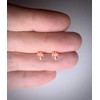 Sterling Silver Mushroom Earrings (Tiny)